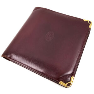 カルティエ 2つ折り財布 ボルドー 6557