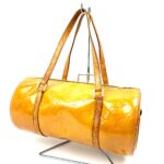 LV ルイヴィトン ヴェルニ パピヨン30 M91006 VI0999 イエロー系 ハンドバッグ ミニボストンバッグ ヴィンテージ LOUIS VUITTON 買15000