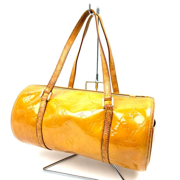 LV ルイヴィトン ヴェルニ パピヨン30 M91006 VI0999 イエロー系 ハンドバッグ ミニボストンバッグ ヴィンテージ LOUIS VUITTON 買15000