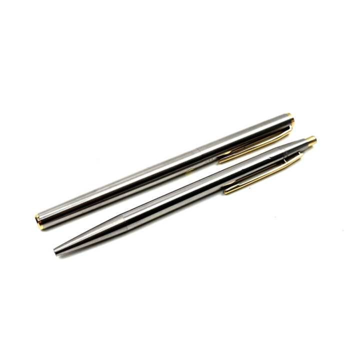 モンブラン ノブレス 万年筆 ペン先585・ボールペンセット 文具 筆記用具 シルバーカラー EF MONTBLANC