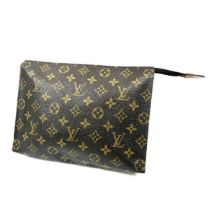 LV ルイヴィトン モノグラム ポッシュトワレット26 M47542 ブラウン系 ポシェット ポーチ ヴィンテージ LOUIS VUITTON 買6000
