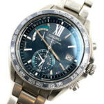 セイコー 8B54-0AG0 メンズ腕時計 ソーラー ブルー文字盤 ブレスレット 買8000