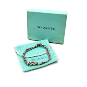 TIFFANY&Co. ティファニー SV925 センターノット ダブルロープ ブレスレット