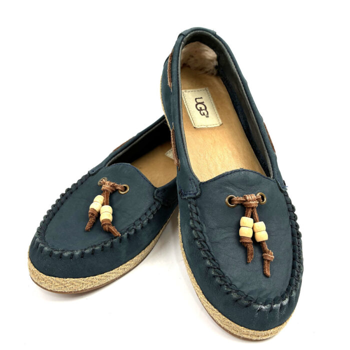 アグ スリッポン ブルー系 レディース 靴 表記23.5cm パンプス UGG