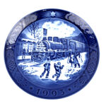 ロイヤル・コペンハーゲン イヤープレート 1枚 ブルー系 1993年 食器 お皿 インテリア 飾り皿 ROYAL COPENHAGEN