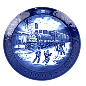 ロイヤル・コペンハーゲン イヤープレート 1枚 ブルー系 1993年 食器 お皿 インテリア 飾り皿 ROYAL COPENHAGEN