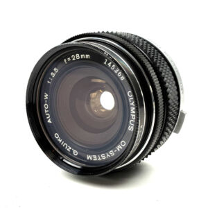 オリンパス カメラレンズ OM-SYSTEM G.ZUIKO AUTO-W 13.5 f=28mm カメラパーツ ブラック系 動作未確認 ジャンク OLYMPUS