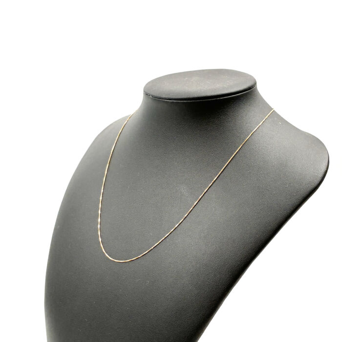 K18 アジャスター付 ベネチアンチェーンネックレス 買48000