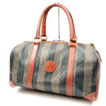 フェンディ ペカン ミニボストンバッグ ツートンカラー ハンドバッグ 旅行鞄 ヴィンテージ アンティーク FENDI 買8000