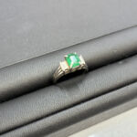 Pt900 エメラルドダイヤリング