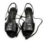 CHANEL シャネル ココマーク レザー ストラップサンダル