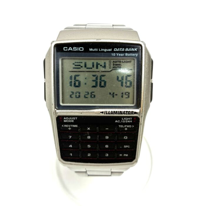 カシオ データバンク 2888 DBC-32 クォーツ QZ デジタル文字盤 メンズ腕時計 動作品 SS ステンレス CASIO 買2000
