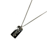 クリスチャンディオール プレートトップ ネックレス シルバーカラー レディース アクセサリー 首飾り CD Christian Dior 買1000