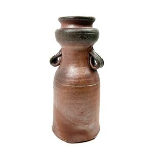 備前焼 花入 森 神仙 作 花器 花瓶 花生 陶器 工芸品 木箱入り 伊部焼 買500
