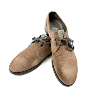 フェラガモ スエード ローカットシューズ ブラウン系 TV22188 7 ST-EEEEE サイズ：7 メンズ 靴 Ferragamo 買3000