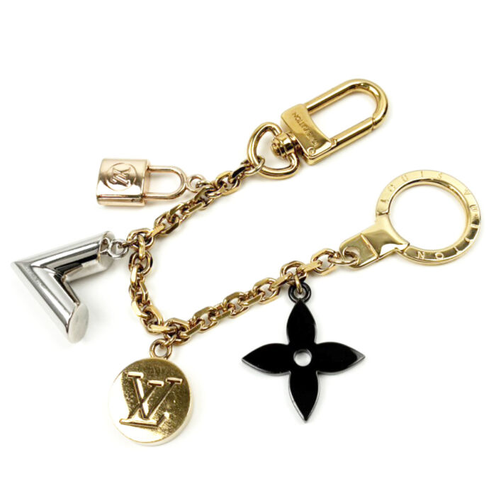 LV ルイヴィトン チェーン カレイド Vチャーム M67379 キーホルダー レディース アクセサリー キーリング LOUIS VUITTON 買15000