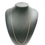 K18 喜平2面シングル ロングネックレス イエローゴールド レディース アクセサリー 750 首飾り 造幣局刻印 買192000