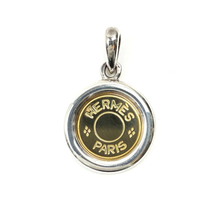 エルメス セリエ ペンダントトップ 約6.7g Au750 AG925 レディース アクセサリー K18 SV925 HERMES 買20000