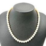 SV金具 シングル パールネックレス パール経約 6.7mm～7.1mm 約32.7g レディース 冠婚葬祭 アクセサリー SILVER 首飾り 買6000