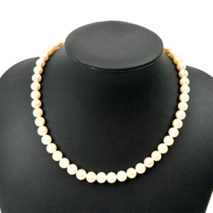 シルバー留め具 シングル パールネックレス パール経約 7.5mm～8.0mm レディース 冠婚葬祭 アクセサリー SILVER 買5000