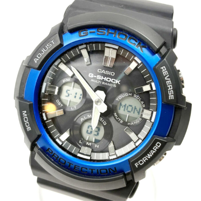 カシオ G-SHOCK GAW-100B 5444 メンズ腕時計 デジタル 電波タフソーラー ラバーベルト CASIO 買3000