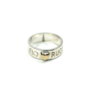 フィオルッチ K18SV925 デザインリング ハートモチーフ シルバーカラー レディース アクセサリー 指輪 FIORUCCI