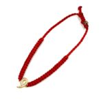 ガガミラノ ラインストーン ナンバー6 ブレスレット 約3.7g ゴールドカラー メンズ ミサンガ アクセサリー 腕飾り GaGa MILANO 買1000