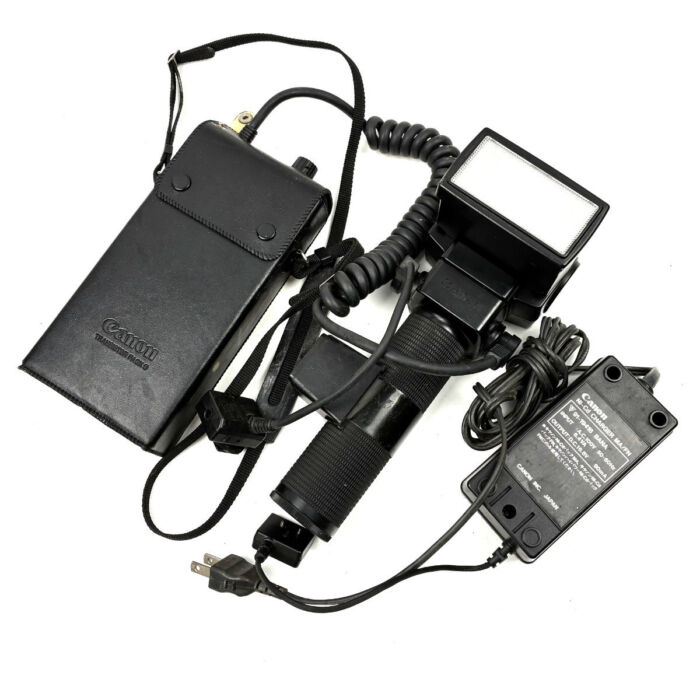 キャノン スピードライト 533G＆トランシスター セット ブラック系 カメラパーツ 周辺機器 動作未確認 ジャンク Canon