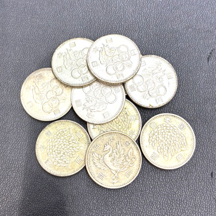 稲穂・鳳凰・東京オリンピック 100円銀貨 8枚