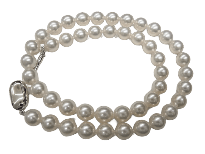 【貴金属】アコヤ　パール　ネックレス　パール径約８－８．５ｍｍ