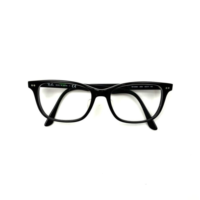 レイバン スクエア型 フルリム 眼鏡 RB5306D 2000 53□17 145 日本製 メガネ レンズ付き メンズ Ray-Ban 買1000