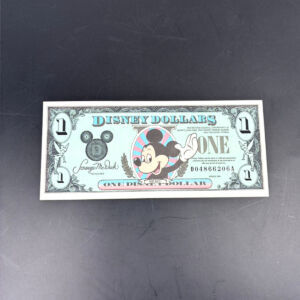 ディズニーダラー ミッキーマウス 1ドル札 紙幣 袋付き Disney ミッキー 貨幣 コレクション ONE DOLLARS 買500