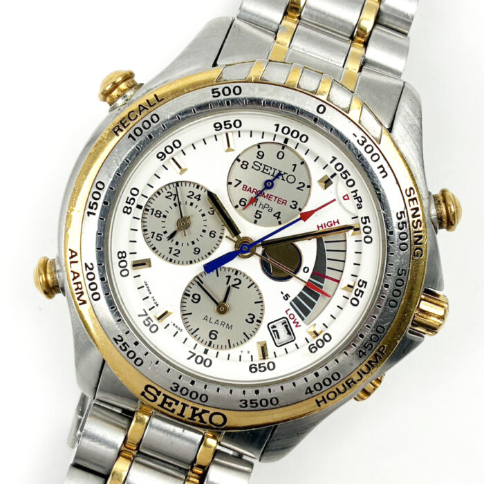 セイコー クルージングマスター 7K36-6A00 メンズ腕時計 クォーツ QZ ブレスレット 稼働 アナログ CRUISINGMASTER SEIKO 買5000