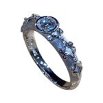 K18WG 18金 D0.28ct ダイヤリング 100000円