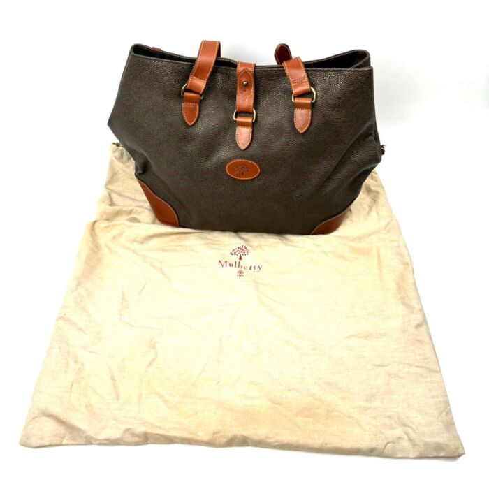 マルベリー レザー トートバッグ ブラウン系 レディース ハンドバッグ 鞄 かばん Mulberry