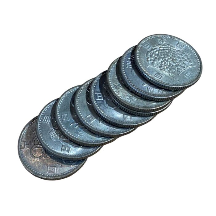 100円銀貨×9枚 6300円