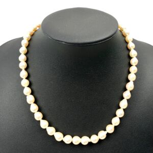 田崎真珠 SV金具 バロックパールネックレス パール経約 7.2mm～7.7mm レディース 冠婚葬祭 アクセサリー SILVER TASAKI 買7000