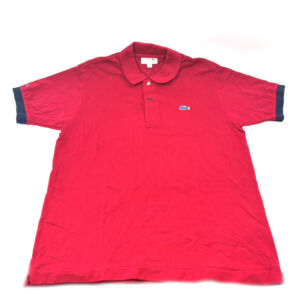 ラコステ 襟付き Tシャツ レッド系 メンズ 衣服 半袖 衣類 夏物 FR4 us M 綿100％ ウール LACOSTE