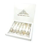美品 ハイクオリティ ファッショナブル スプーン 6本セット シルバーカラー 食器 カトラリー High Quality Fashionable Spoon 買300