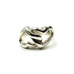 モスキーノ SV925 ダブルハートモチーフ リング 約5.9g シルバー SILVER レディース アクセサリー 指輪 超音波洗浄済み MOSCHINO