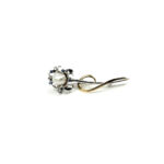 K18SV フラワーモチーフ パールブローチ シルバー SILVER ゴールド 750 GOLD レディース アクセサリー コンビ 真珠 胸飾り 買25000
