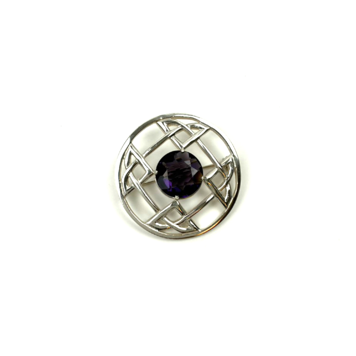 【希少 美品】  30 ヘマタイト ブローチ SV925 SV925/紫石付ブローチ/シルバー SILVER/レディース/アクセサリー/胸