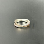 SILVER ザ キス デザインリング 約2.9g シルバー SV Ag レディース アクセサリー 指輪 装飾品 イニシャル刻印有り THE KISS 買500