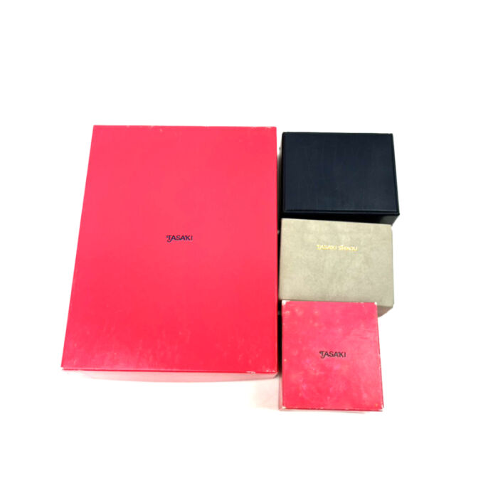 タサキ アクセサリー用 保存箱×4 セット ジュエリー 付属品 小物入れ 収納用品 まとめ ボックス 田崎真珠 TASAKI