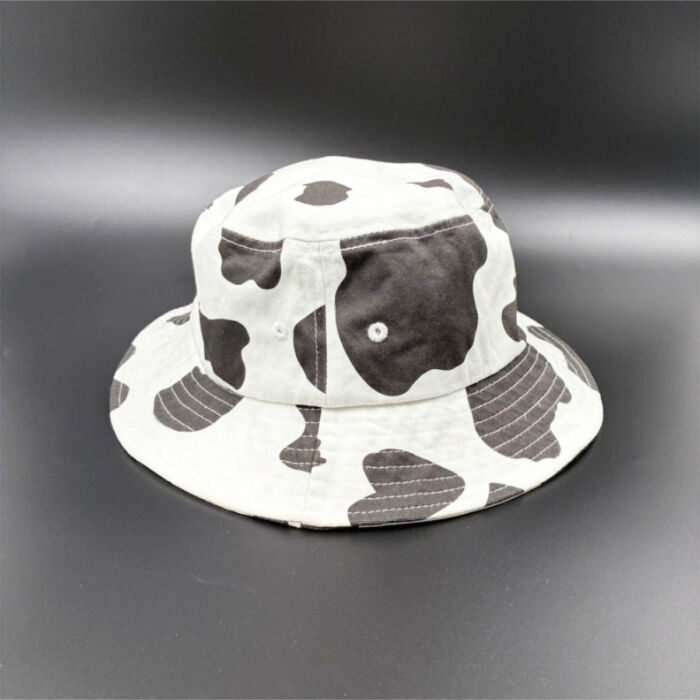 クックマン 牛柄 バケットハット まだら模様 アニマル COW カウ レディース 服飾小物 帽子 サイズL（60cm）綿 COOKMAN 買500