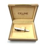 セリーヌ ネクタイピン 約8.4g メンズ ビジネス アクセサリー スーツ用品 タイバー シルバーカラー 服飾小物 ヴィンテージ CELINE