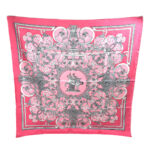 エルメス カレ90 チュイルリー公園 大判 シルクスカーフ レディース 絹 シルク100％ 約89×88cm LES TUILERIES ストール HERMES 買5000