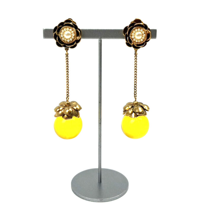 ロッシ ビジュー ヴィンテージ クリップ式イヤリング 約28.1g レディース ゴールドカラー めっき GP アクセサリー Rossi Bijoux