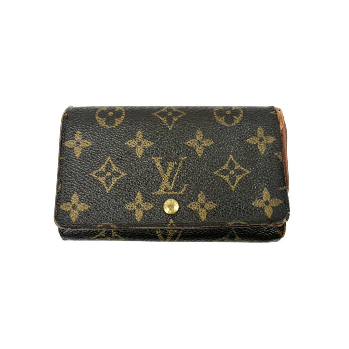 LV ルイヴィトン モノグラム ポルトビエトレゾール M61730 コンパクトウォレット 二つ折り長財布 ジャンク LOUIS VUITTON 買500