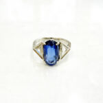 Pt900 サファイアリング S4.27ct MD0.788ct 買70000